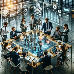 the marketing team and sales teams should work together to create business development strategies. the goal should be to increase sales while retaining existing customers and engaging potential clients with successful sales efforts to drive company growth.