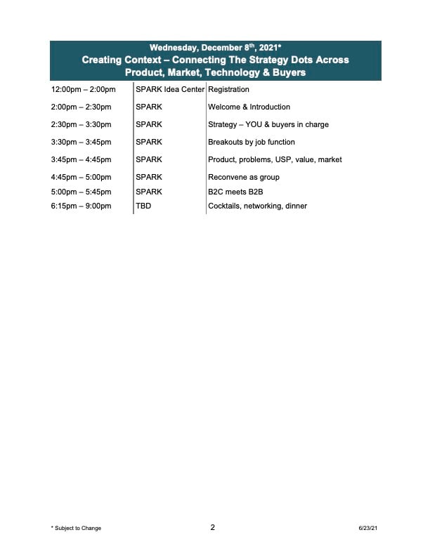 p2 23 June 21 Manufacturing Growth Summit Agenda