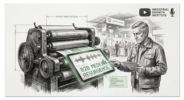 The role of traditional print media has changed in industrial marketing, but it still has an important function for manufacturing marketing according to Joe Angel of PMMI